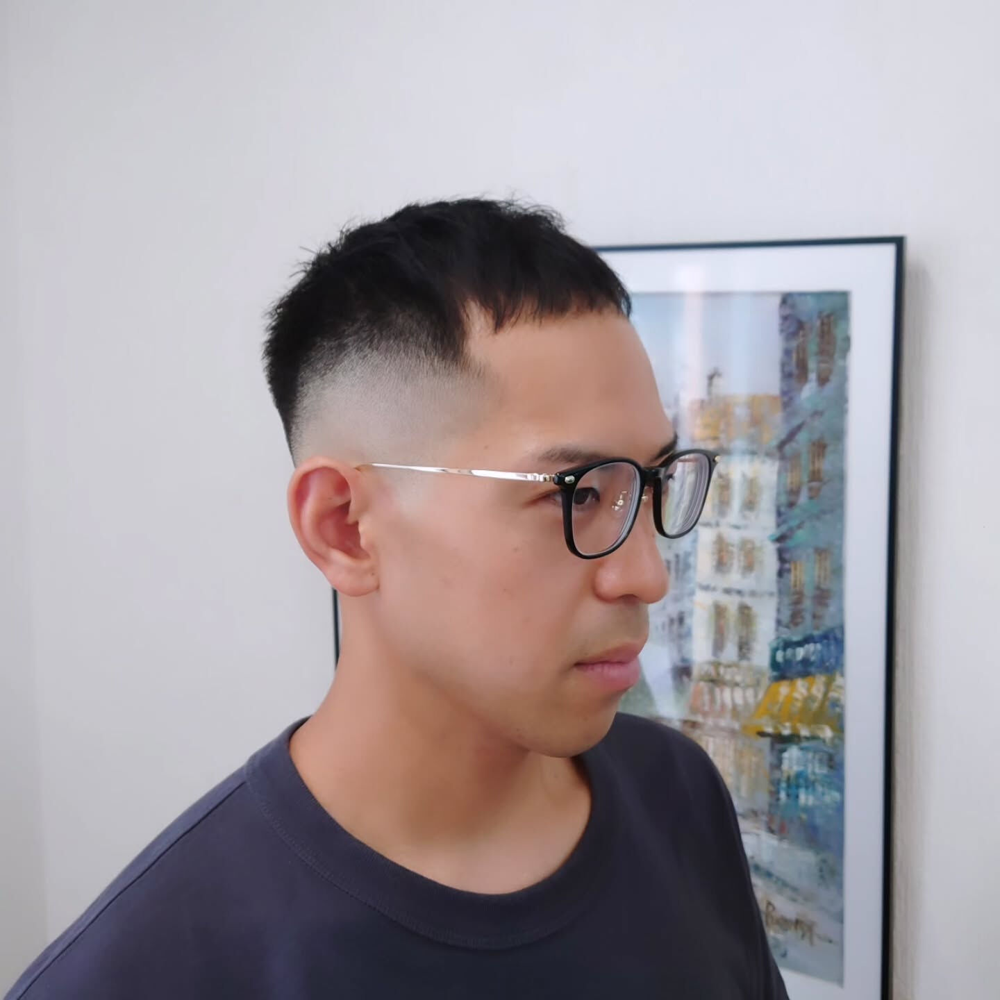 スキンフェード×クロップスタイル✂