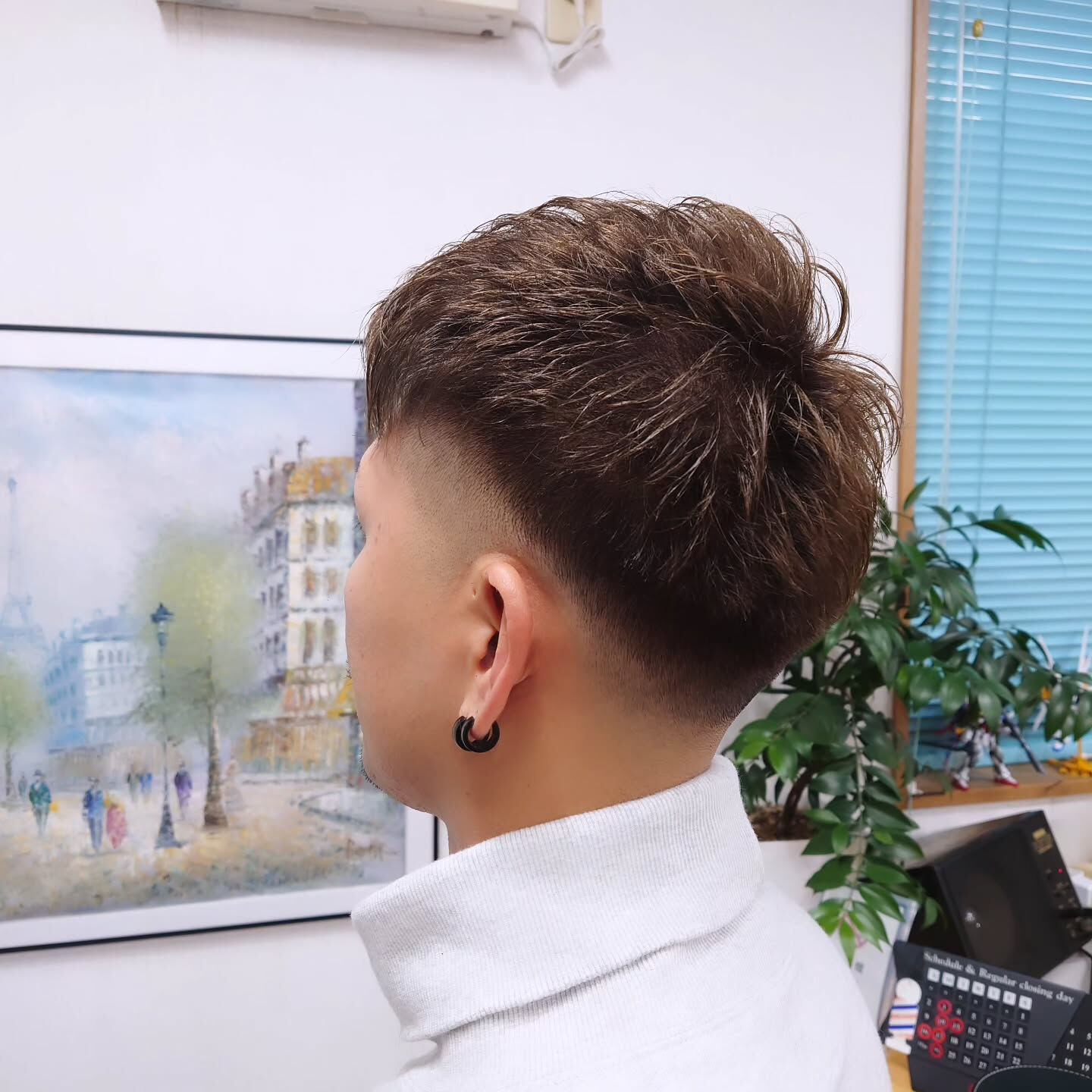 💈【フェード×ツーブロックショート】