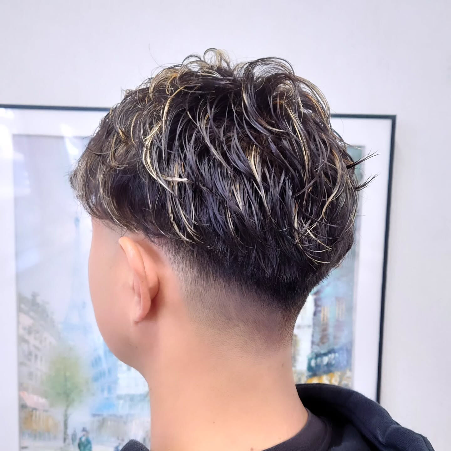 ラルフカール × フェードに、細めのメッシュがアクセントのス