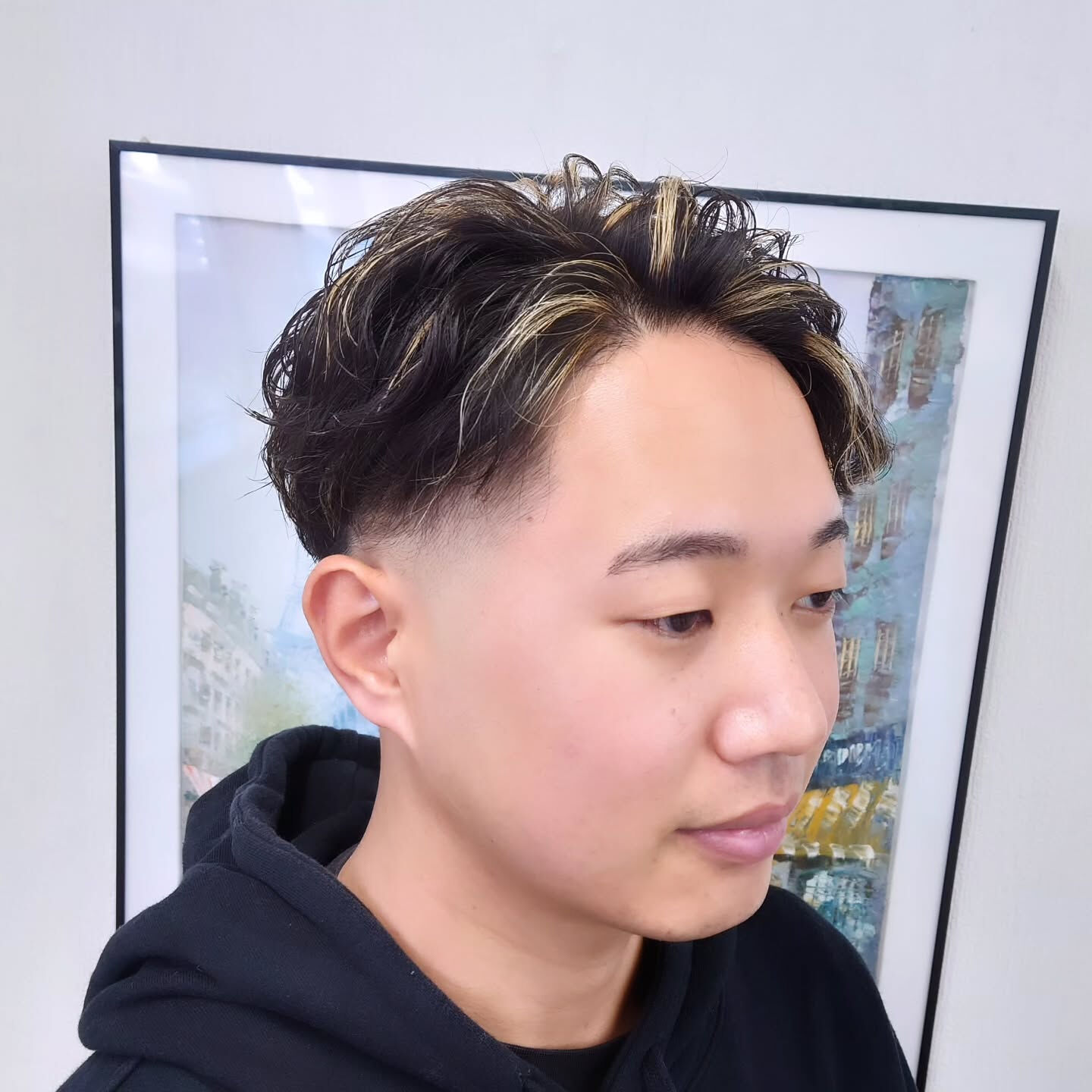 ラルフカール × フェードに、細めのメッシュがアクセントのス