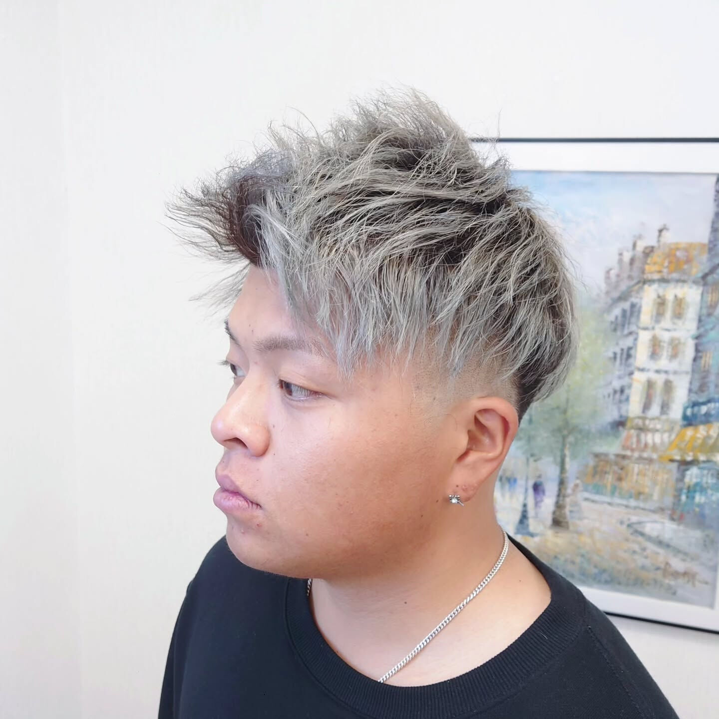 フルメッシュシルバー×ツイストパーマ🔥