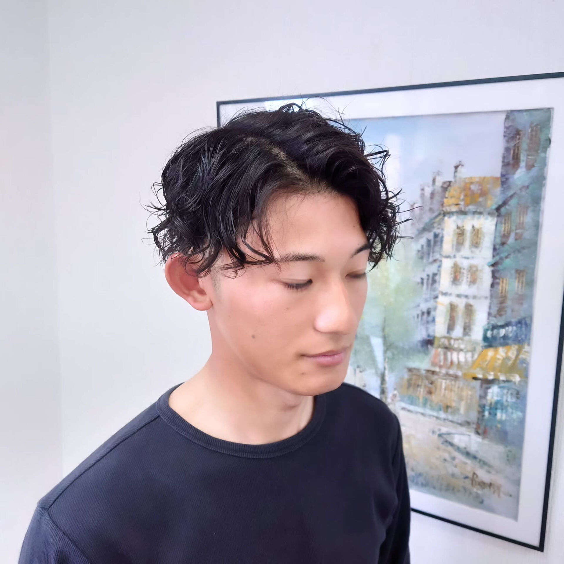 センターパート×ツイストスパイラルパーマ ✂️