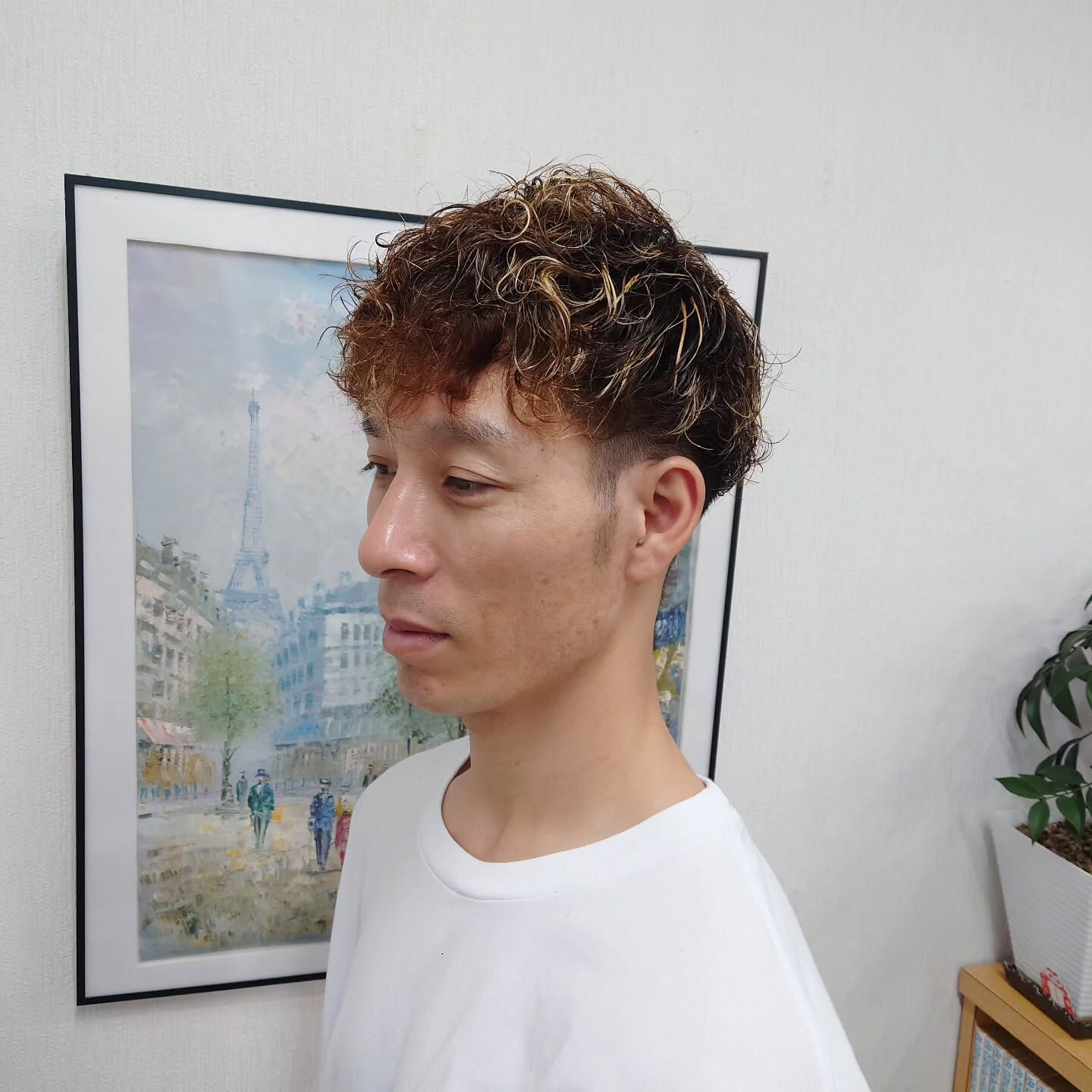 パーマ×メッシュで動きのあるスタイル✨