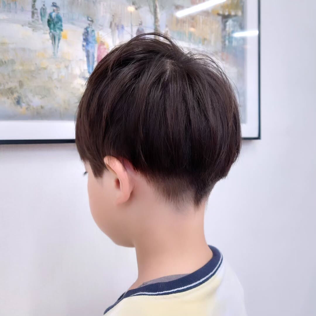 小学生の刈り上げマッシュ✂