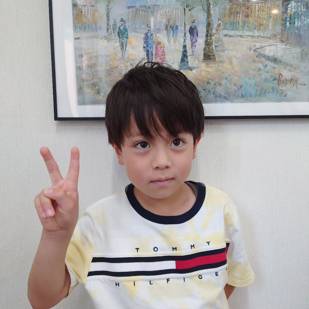 小学生の刈り上げマッシュ✂